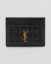 Cassandre YSL Card Case in Quilted Smooth Leather