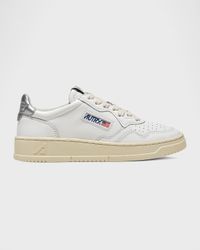 Medalist Low-Top Bicolor Leather Sneakers