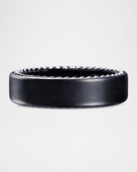 Men's Streamline Band Ring in Titanium, 6mm