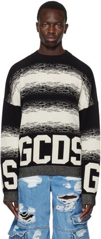 GCDS Black Degradé Sweater