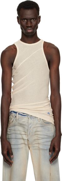 Eckhaus Latta Débardeur coupé sur le biais beige