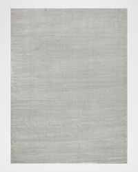 Velutto Hand-Loomed Light Silver Rug, 6' x 9'