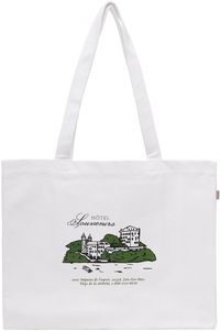 A.P.C. White JJJJound Edition 'Hôtel Souvenirs' Tote