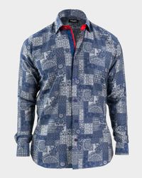 Men's Einstein Jacquard Mosaic Sport Shirt