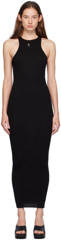 AMIRI Black 'Amiri' Stacked Maxi Dress