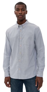 Marine Layer California Oxford Shirt Vintage Indigo M