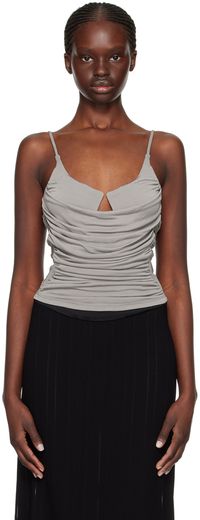 Paris Georgia SSENSE Exclusive Taupe Otto Tank Top