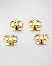 Men's Gold-Tone Horse Bit Shirt Studs