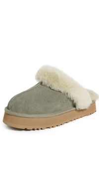 UGG Disquette Slippers Moss Green/Mutedbrass 9