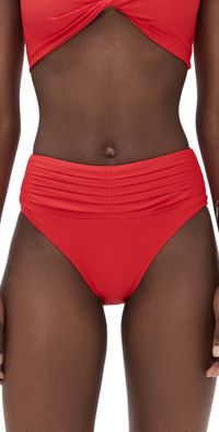 Ramy Brook Ivo Bikini Bottoms Flame M
