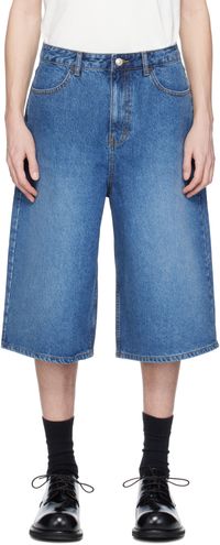 ADER error Blue Sig; TRS Tag 01 Denim Shorts