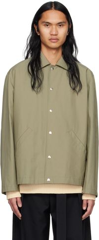 Jil Sander Khaki Printed Jacket
