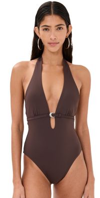 STAUD La Jolla One Piece Dark Chocolate XS