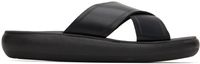Ancient Greek Sandals Black Thais Comfort Sandals