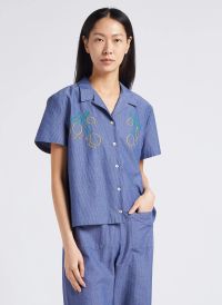 Maison Labiche - Chemise col classique en coton - Taille L - Bleu