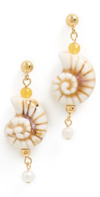 Anni Lu Seaside Earrings Caramel Cream One Size