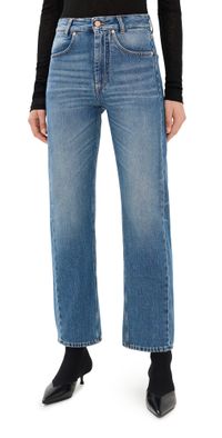 Bite Studios Curved Cotton Denim Jeans Vintage Light Blue 30