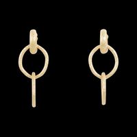 Sessun - Boucles d'oreilles percées en laiton recyclé - Taille Unique - Doré