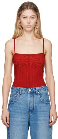 JACQUEMUS Red La Casa 'Le haut Sierra' Camisole