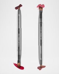 Retractable Double Ended Lip and Eye Brush Duo