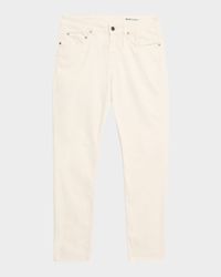 Men's Slim Straight-Leg Cotton-Blend Five-Pocket Pants