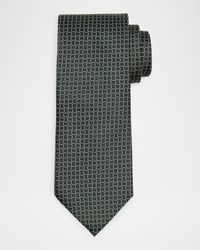 Men's Geometric Net Silk Tie