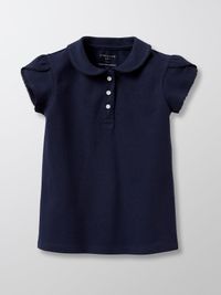 Cyrillus - Polo en maille piquée en coton biologique - Taille 14A - Bleu