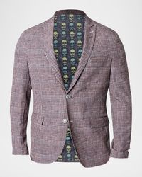 Men's Descartes Italian Houndstooth Unconstructed Blazer