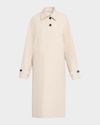 Lolana Single-Breasted Long Trench Coat