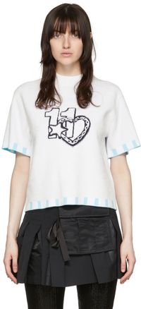We11done White Viscose T-Shirt