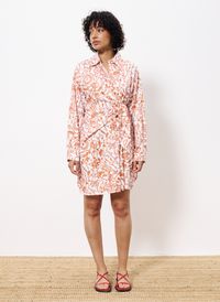 Frnch - Robe courte cintrée à motifs - Taille XL - Multicolore