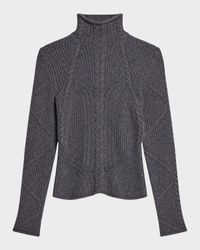 Cable Turtleneck Sweater