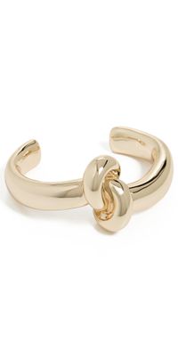 Jennifer Fisher Bracelet Thin Knot Cuff Yellow Gold 2