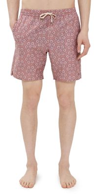 Rhythm Verita Beach Shorts 7.5 Rust 28