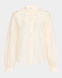 The Crochet Inset Blouse