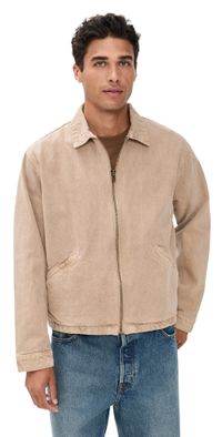 ASHER Zed Zip Cotton Twill Jacket Biscuit S