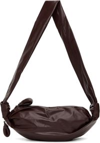 LEMAIRE Burgundy Small Soft Croissant Bag