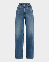 Kasey Mid-Rise Wide-Leg Jeans