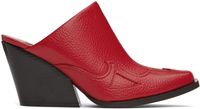 Stella McCartney Mules de cowboy Cloudy rouges