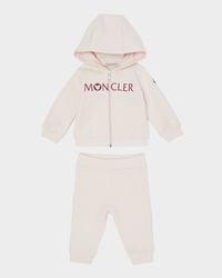 Girl's Heart Logo Hoodie & Jogger Pants Set, Size 6M-3