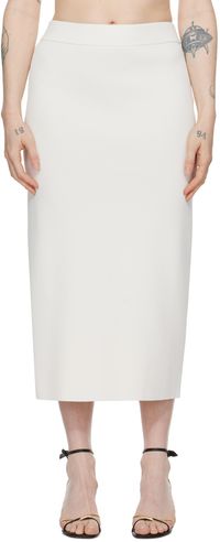 The Frankie Shop White Solange Midi Skirt