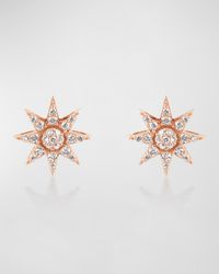 Venus Star 14k Diamond Stud Earrings