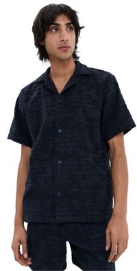 OAS Night Lagoon Cuba Terry Shirt Blue S