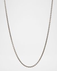 Men's Artisan Sterling Silver Link Necklace, 24"L