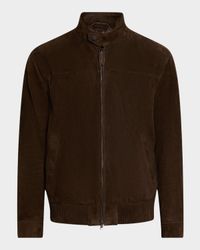 Men's Suede Full-Zip Blouson