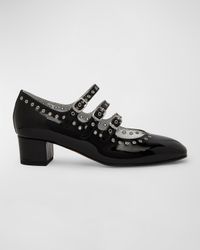 Camden Grommet Patent Mary Jane Pumps