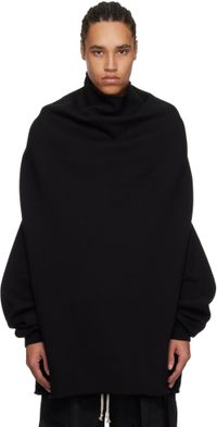 Rick Owens DRKSHDW Black Hollywood Shroud Turtleneck
