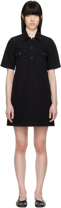 A.P.C. Black Selia Minidress