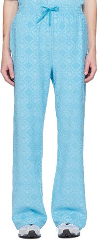 Marine Serre Blue Moon Sponge Lounge Pants