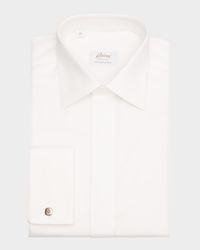 Men's French Cuff Covered-Placket Dress Shirt